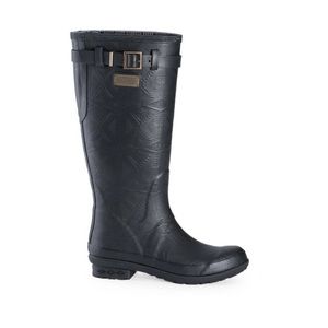 Pendleton Black Embossed Heritage Tall Rain Boots Women’s Size 6 (READ ALL)